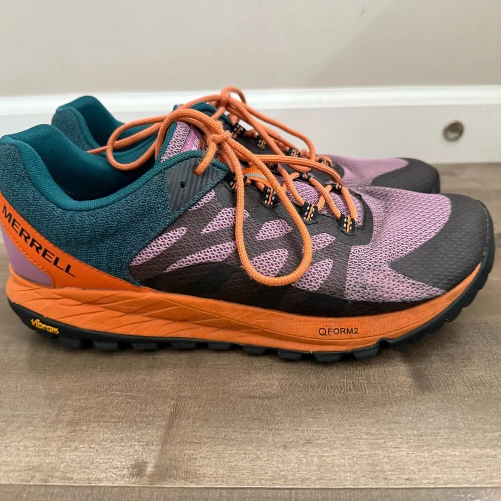 Merrell Antora QForm2 Shoe Mountain W 11‎ Trail Running Vibram Sneaker Colorful